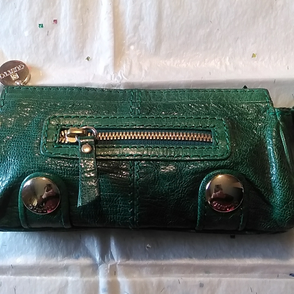 GUSTTO LEATHER WALLET COSMETIC CASE PENCIL CASE